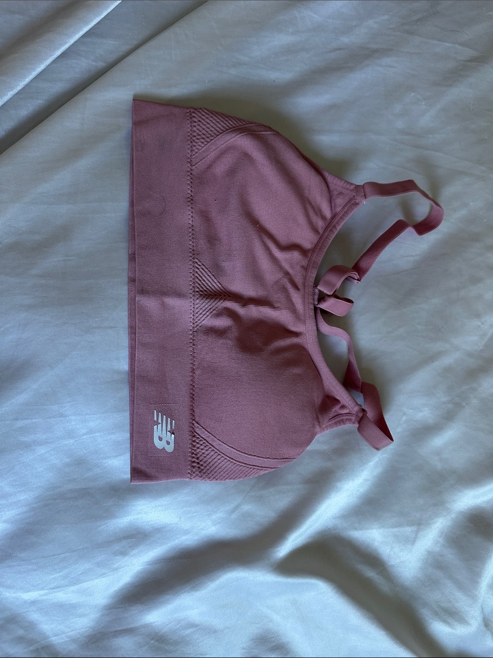 New Balance Dusty Rose Seamless Sports Bra